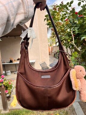 Coach mahogany neoprene ergo shoulder bag